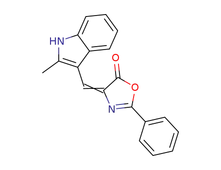 4-(2-methyl-indol-3-ylmethylene)-2-phenyl-4<i>H</i>-oxazol-5-one