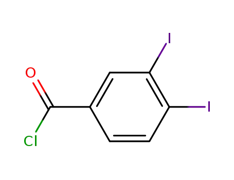 Molecular Structure of 102014-49-3 (3,4-diiodo-benzoyl chloride)