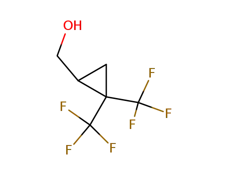 Molecular Structure of 390388-88-2 (Cyclopropanemethanol, 2,2-bis(trifluoromethyl)-)
