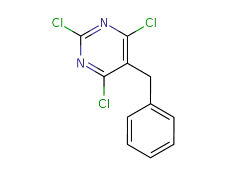 Molecular Structure of 14273-79-1 (5-benzyl-2,4,6-trichloropyrimidine)