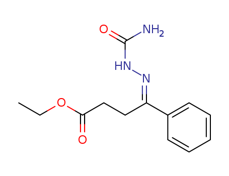 ethyl (4Z)-4-(carbamoylhydrazinylidene)-4-phenyl-butanoate