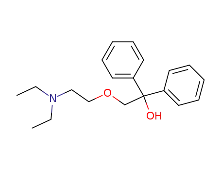 Molecular Structure of 63624-16-8 (Benzenemethanol, a-[[2-(diethylamino)ethoxy]methyl]-a-phenyl-)