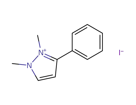 1,2-dimethyl-3-phenyl-pyrazolium; iodide