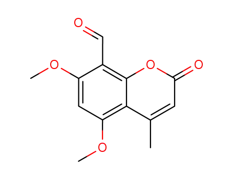 5,7-dimethoxy-4-methyl-2-oxo-2<i>H</i>-chromene-8-carbaldehyde