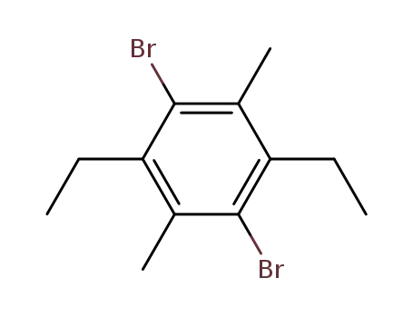 Molecular Structure of 91307-91-4 (Benzene, 1,4-dibromo-2,5-diethyl-3,6-dimethyl-)