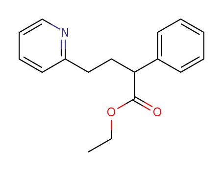 Molecular Structure of 6301-76-4 (ethyl 2-phenyl-4-(pyridin-2-yl)butanoate)