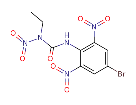 Molecular Structure of 861557-71-3 (<i>N</i>-ethyl-<i>N</i>'-(4-bromo-2,6-dinitro-phenyl)-<i>N</i>-nitro-urea)