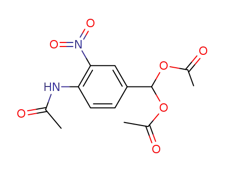 Acetamide, N-[4-[bis(acetyloxy)methyl]-2-nitrophenyl]-