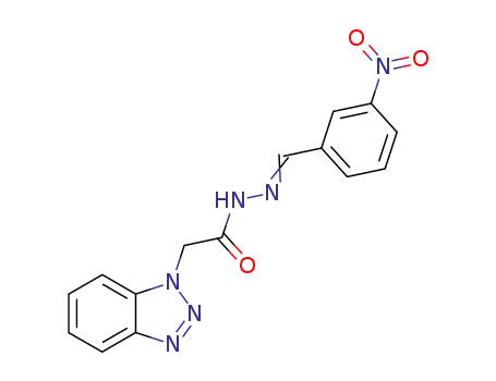 2-(1H-1,2,3-benzotriazol-1-yl)-N'-{3-nitrobenzylidene}acetohydrazide