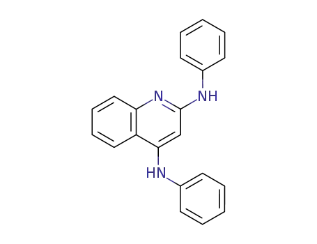 Molecular Structure of 95702-31-1 (<i>N</i><sup>2</sup>,<i>N</i><sup>4</sup>-diphenyl-quinoline-2,4-diyldiamine)