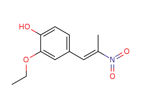Molecular Structure of 15804-77-0 (2-ethoxy-4-(2-nitro-<i>cis</i>-propenyl)-phenol)