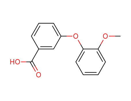 Molecular Structure of 500884-43-5 (3-(2-METHOXYPHENOXY)BENZOIC ACID)
