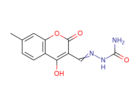 Hydrazinecarboxamide,  2-[(4-hydroxy-7-methyl-2-oxo-2H-1-benzopyran-3-yl)methylene]-