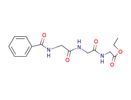 Molecular Structure of 97417-09-9 (<i>N</i>-benzoyl-glycyl=>glycyl=>glycine ethyl ester)