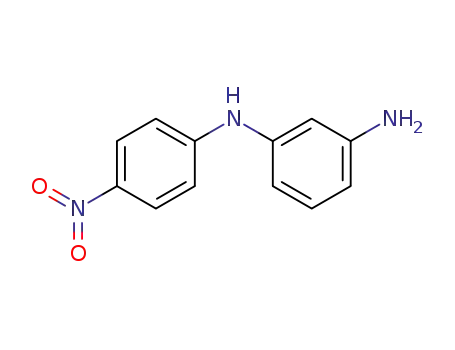 Molecular Structure of 51451-81-1 (N-(4-Nitrophenyl)-1,3-benzenediamine)