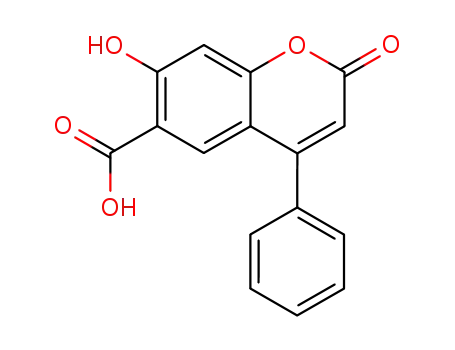 7-hydroxy-2-oxo-4-phenyl-2<i>H</i>-chromene-6-carboxylic acid