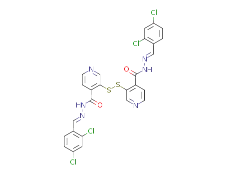3,3'-disulfanediyl-di-isonicotinic acid bis-(2,4-dichloro-benzylidenehydrazide)