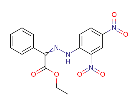 Molecular Structure of 3602-40-2 (Benzeneacetic acid, a-[(2,4-dinitrophenyl)hydrazono]-, ethyl ester)