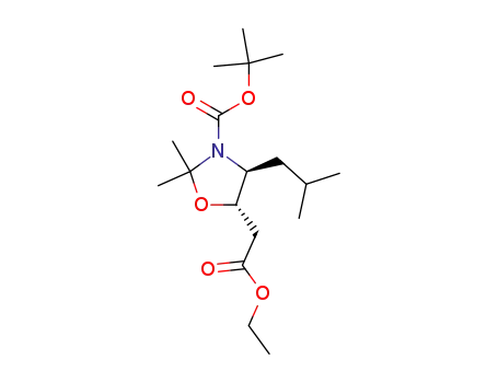 (4S,5S)-N-Boc-5-(carbethoxymethyl)-2,2-dimethyl-4-(2-methylpropyl)-1,3-oxazolidine