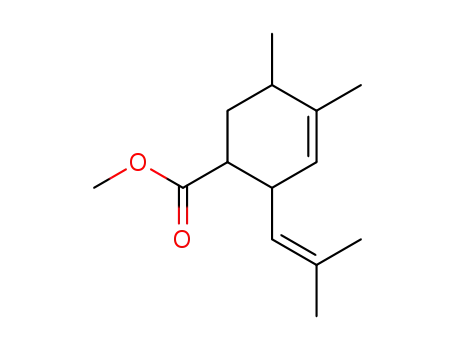 Molecular Structure of 108170-04-3 (4,5-dimethyl-2-(2-methyl-propenyl)-cyclohex-3-enecarboxylic acid methyl ester)