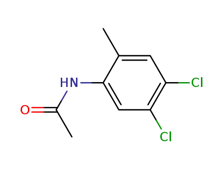 Molecular Structure of 136403-09-3 (N-(4,5-Dichloro-2-methylphenyl)-acetamide; 4',5'- Dichloro-2'-methyl-acetanilide)