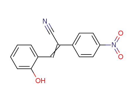 Molecular Structure of 14121-93-8 (3-(2-hydroxyphenyl)-2-(4-nitrophenyl)prop-2-enenitrile)