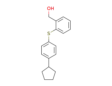 Benzenemethanol, 2-[(4-cyclopentylphenyl)thio]-