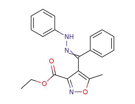 5-methyl-4-(phenyl-phenylhydrazono-methyl)-isoxazole-3-carboxylic acid ethyl ester