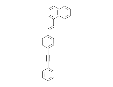 trans-1-Phenyl-2-(4-(2-naphthyl-<sup>(1)</sup>-ethenyl)-phenyl)-acetylen