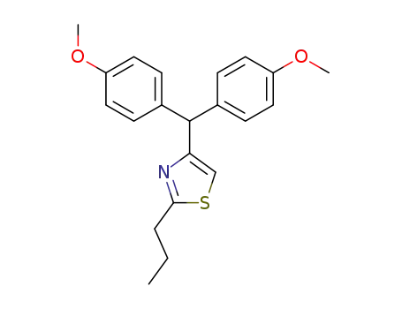 4-(4,4'-dimethoxy-benzhydryl)-2-propyl-thiazole