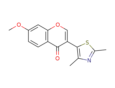 4H-1-Benzopyran-4-one, 3-(2,4-dimethyl-5-thiazolyl)-7-methoxy-