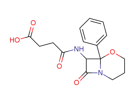 <i>N</i>-(8-oxo-6-phenyl-5-oxa-1-aza-bicyclo[4.2.0]oct-7-yl)-succinamic acid