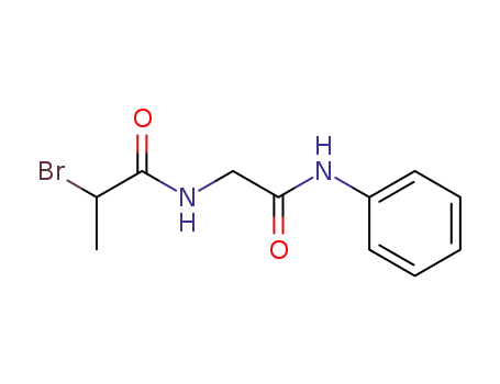 <i>N</i>-(2-bromo-propionyl)-glycine anilide