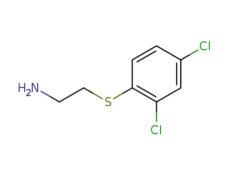 Molecular Structure of 40379-53-1 (2-(2,4-Dichlor-phenylmercapto)-aethylamin)
