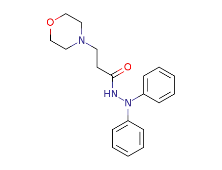 Molecular Structure of 61299-20-5 (4-Morpholinepropanoic acid, 2,2-diphenylhydrazide)