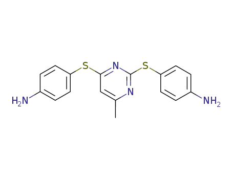 2,4-bis-(4-amino-phenylsulfanyl)-6-methyl-pyrimidine