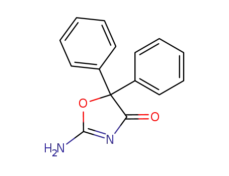 Molecular Structure of 17925-19-8 (2-amino-5,5-diphenyl-1,3-oxazol-4-one)