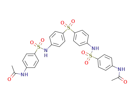 Molecular Structure of 115166-72-8 (bis-{4-[(<i>N</i>-acetyl-sulfanilyl)-amino]-phenyl}-sulfone)
