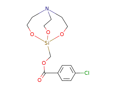 Molecular Structure of 100446-64-8 (1-(4-chlorobenzoyloxymethyl)silatrane)