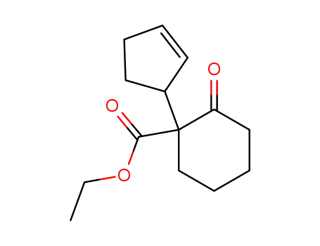 1-cyclopent-2-enyl-2-oxo-cyclohexanecarboxylic acid ethyl ester