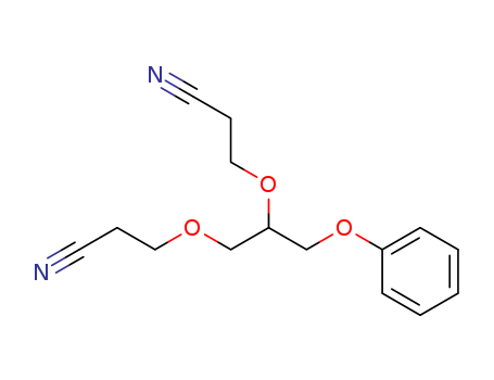 Propanenitrile,3,3'-[[1-(phenoxymethyl)-1,2-ethanediyl]bis(oxy)]bis- (9CI) cas  7357-50-8