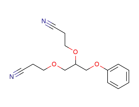 Molecular Structure of 7357-50-8 (Propanenitrile,3,3'-[[1-(phenoxymethyl)-1,2-ethanediyl]bis(oxy)]bis- (9CI))