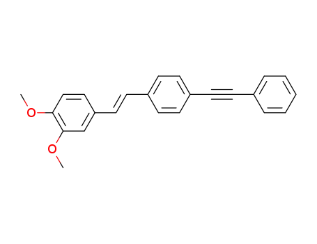Molecular Structure of 23798-50-7 (trans-1-Phenyl-2-<3',4'-dimethoxy-stilben-4-yl>-acetylen)