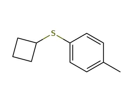 Molecular Structure of 16769-08-7 (Cyclobutyl-p-tolyl-sulfid)