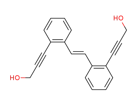 Molecular Structure of 62680-59-5 (2-Propyn-1-ol, 3,3'-(1,2-ethenediyldi-2,1-phenylene)bis-, (E)-)