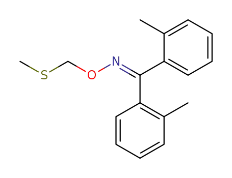 Molecular Structure of 27865-42-5 (Di-o-tolyl-methanone O-methylsulfanylmethyl-oxime)