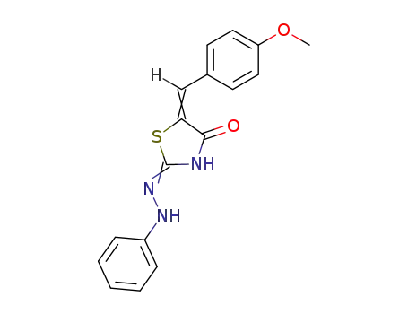 2,4-Thiazolidinedione, 5-[(4-methoxyphenyl)methylene]-,
2-(phenylhydrazone)