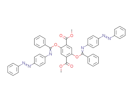 2,5-Bis-<N-(4-benzolazophenyl)-benzimidoyloxy>-terephthalsaeure-dimethylester