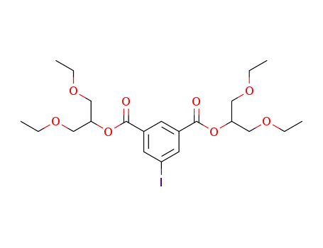 Molecular Structure of 4862-86-6 (5-Jod-isophthalsaeure-bis-<1,3-diaethoxy-propyl-(2)-ester>)