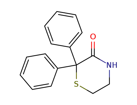 Molecular Structure of 16502-59-3 (6,6-diphenyl-5-thioxomorpholin-3-one)